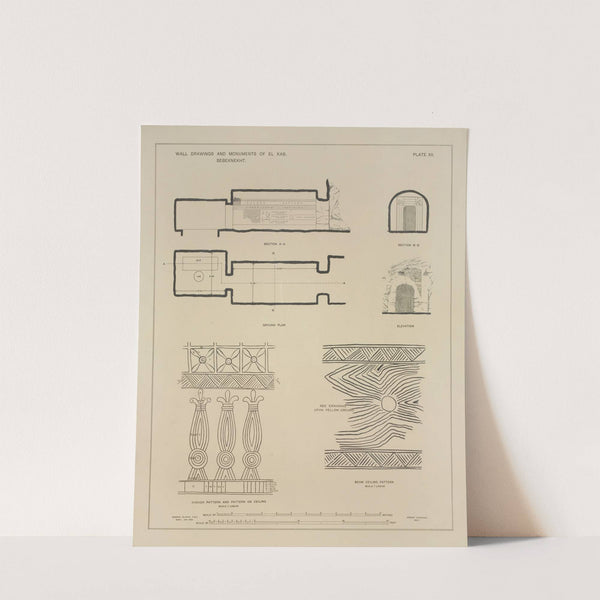 Wall drawings and monuments of El Kab. Sebeknekht (1896) by Joseph John Tylor