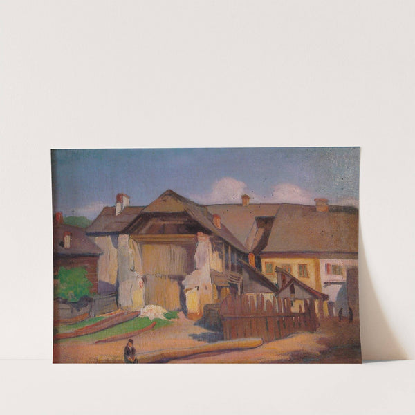 Wall fragment and a boy (circa 1909) by Władysław Ślewiński