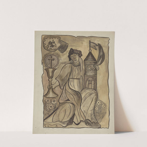 Wall Hanging of Santa Barbara by E. Boyd