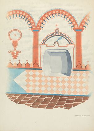 Wall Painting and Baptismal Niche