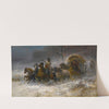 Wallachians On The Move In A Winter Landscape by Adolf Schreyer