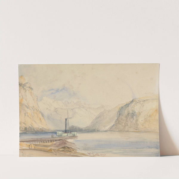 Wallenstadt from Wesen, Switzerland by William Callow