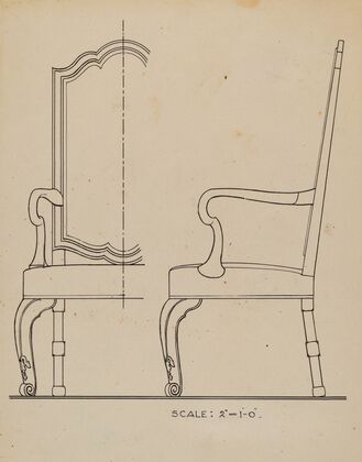 Walnut Armchair