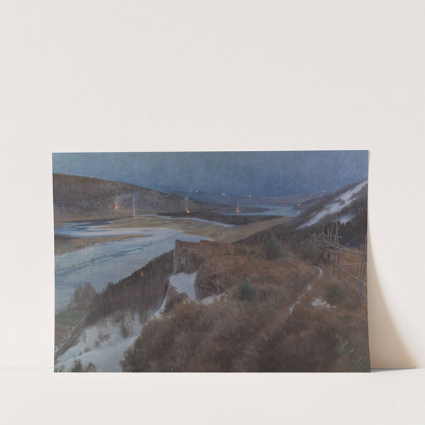 Walpurgis Night in Bergslagen, Grangärde in Dalarna by Anshelm Schultzberg