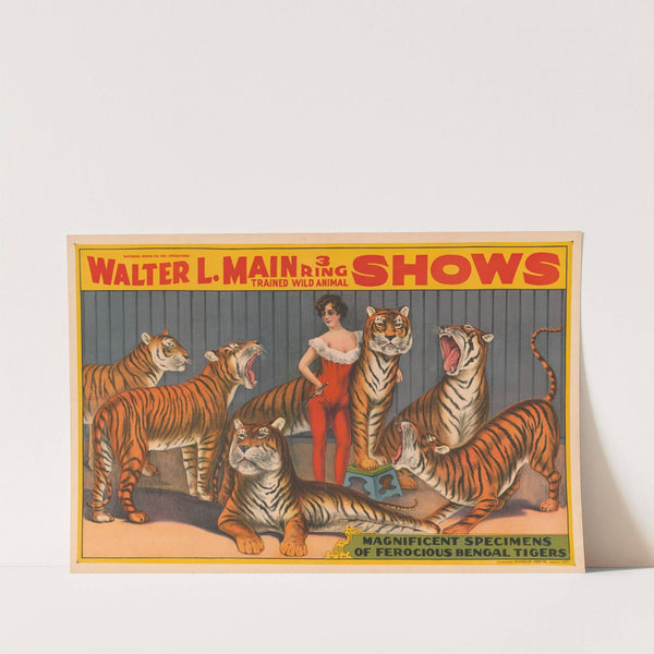 Walter L. Main 3 ring trained wild animal shows by Riverside Printing Co.