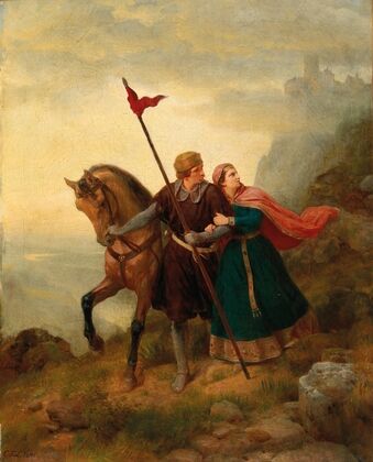 Walther and Hildegund Fleeing — size preview