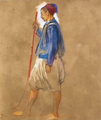 Walton-On-Thames A Study Of A Greek Man