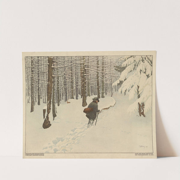 Wanderer im Winter (1904) by Josef Engelhart