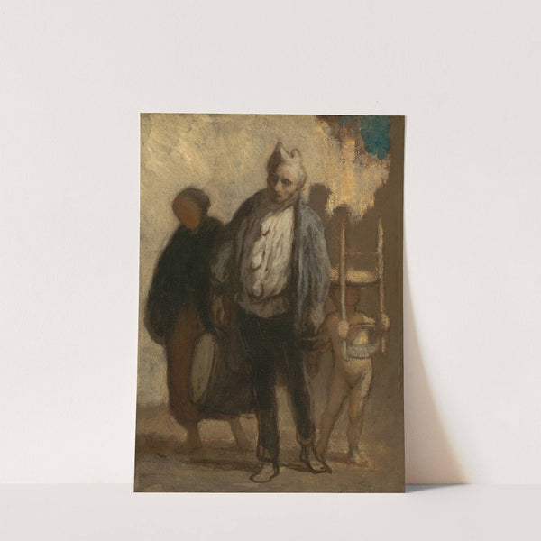 Wandering Saltimbanques (1847-1850) by Honoré Daumier