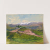 Wanderweg in den Bergen mit Blick auf die Zillertaler Alpen (1920) by Serafin Maurer