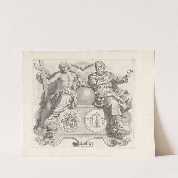 Wapen van de familie Barbarigo en de Drie-eenheid (1673-1743) by Robert van Audenaerde