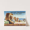 War puts your package on the spot. Pack it right to reach the fight! by John Philip Falter