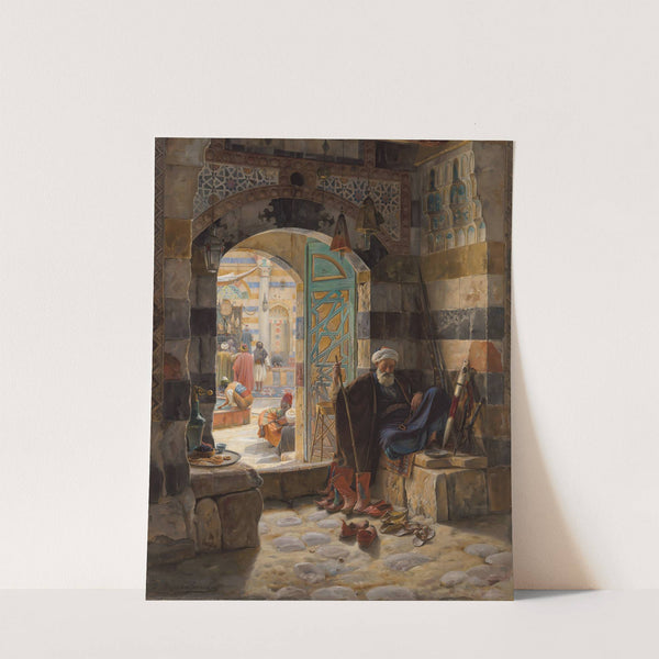 Warden of the Mosque, Damascus by Gustav Bauernfeind