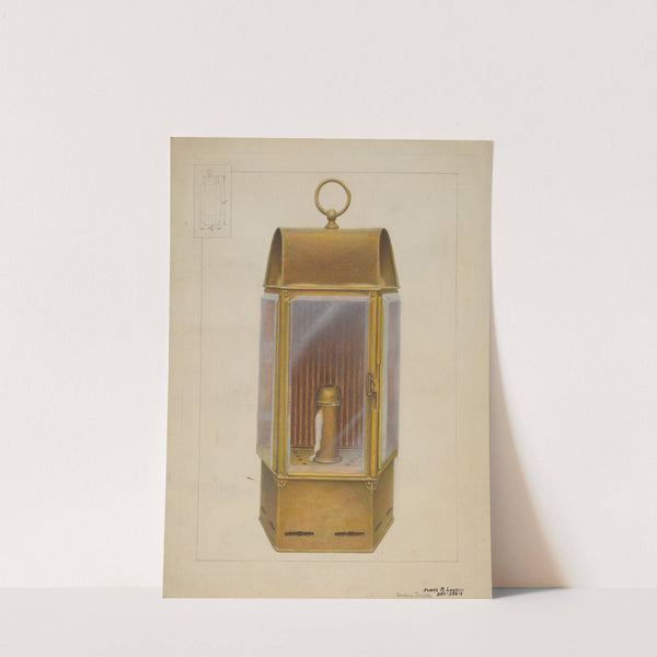 Wardroom Lamp from Constitution by James M. Lawson
