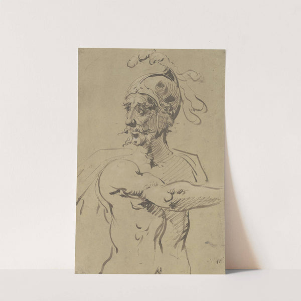 Warrior in half figure by Jacob de Gheyn II