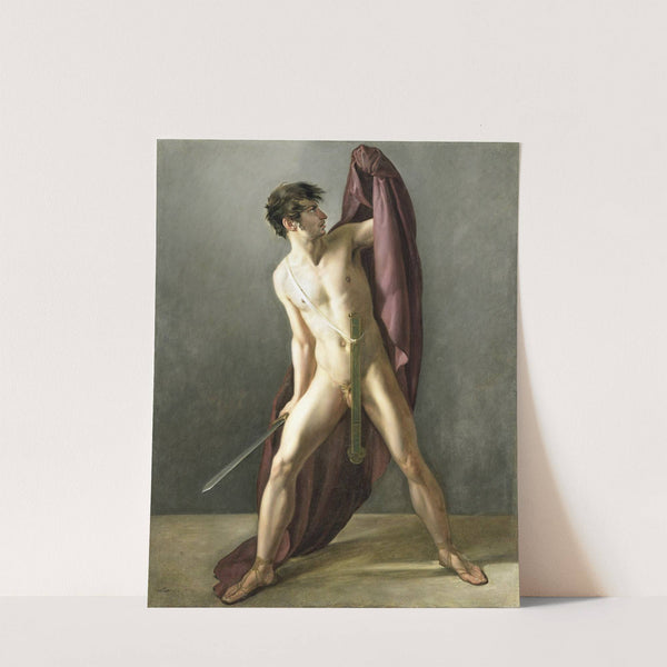 Warrior with Drawn Sword by Joannes Echarius Carolus Alberti