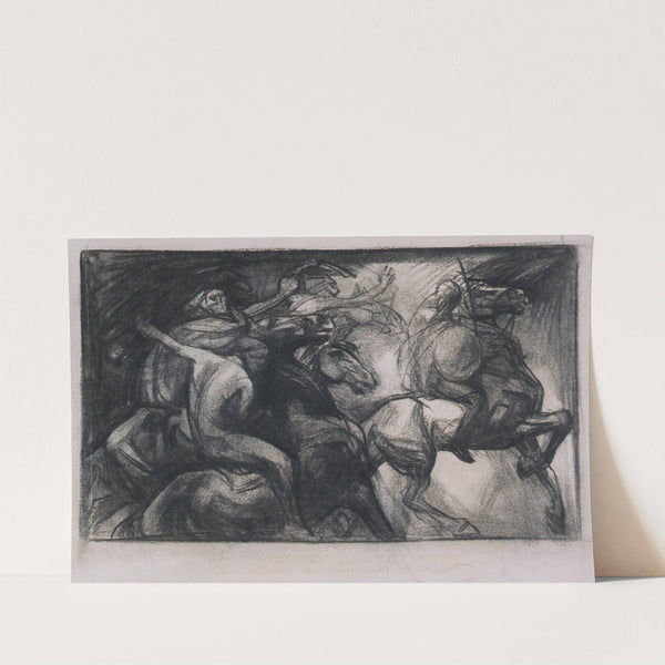 Warriors on horseback by Johannes Josephus Aarts