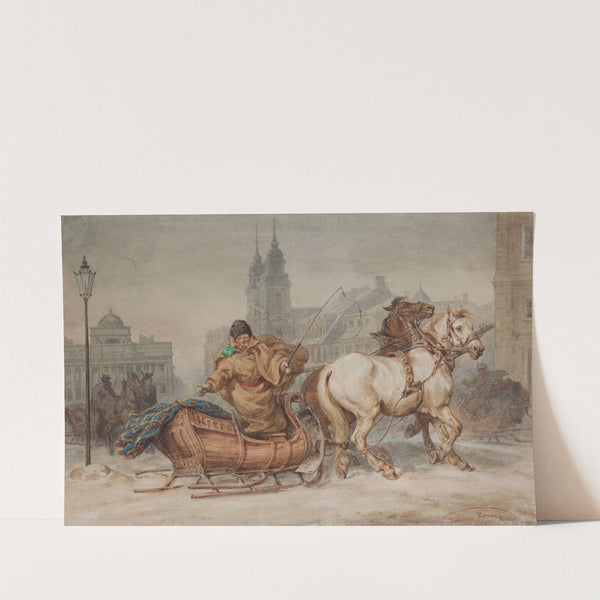 Warsaw coachman by Juliusz Kossak