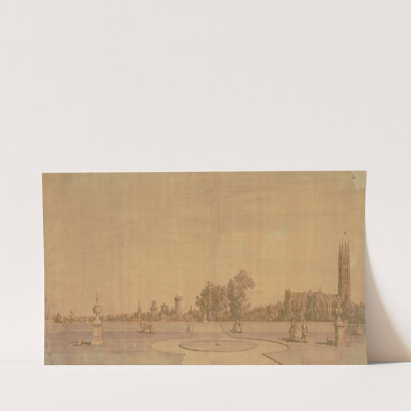 Warwick- The Town and Castle from the Priory Gardens by Canaletto