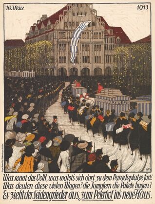 Was rennt das Volk, was wälzt‘s sich dort zu dem Paradeplatze fort