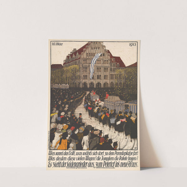 Was rennt das Volk, was wälzt‘s sich dort zu dem Paradeplatze fort by Burkhard Mangold