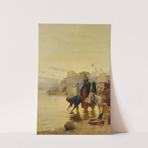 Wäscherinnen am Nil by Charles Wilda