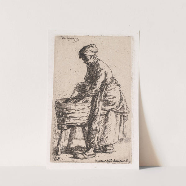 Washerwoman (1850) by Charles Emile Jacque
