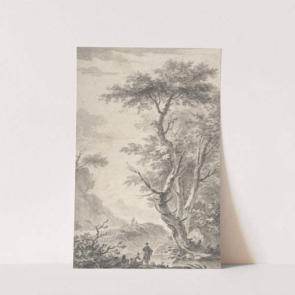 Washerwoman by a Brook by Jean-Baptiste Pillement