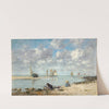 Washerwoman near Trouville by Eugène Boudin