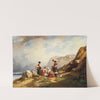 Washerwomen at a mountain lake by Auguste Delacroix