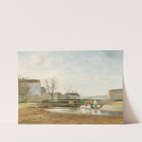 Washerwomen By The River by André Maglione