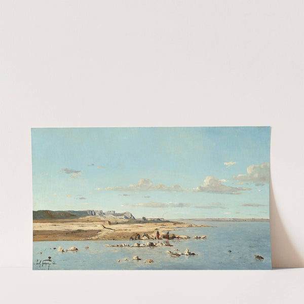 Washerwomen on the Banks of the Durance (1866) by Paul Gauguin