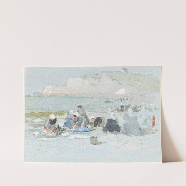 Washerwomen on the Beach at Etretat by George Henry Boughton