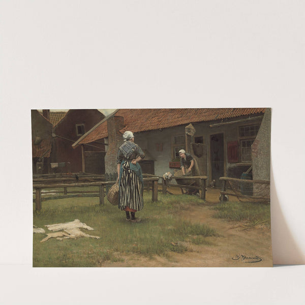 Washing day by Bernardus Johannes Blommers