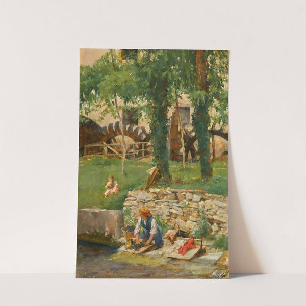 Washing Day, Serra Valle, Veneto, Italy by Henry Woods