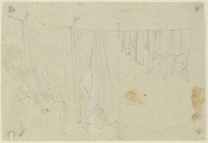 Washing on a line