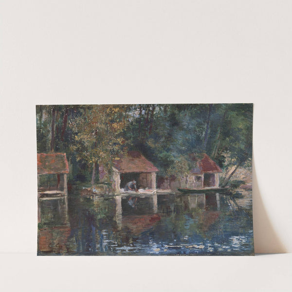 Washing Place in Grez-sur-Loing (1901) by Asai Chū