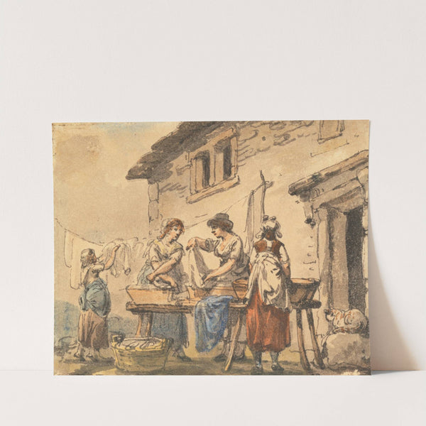 Washing with Ashes by Julius Caesar Ibbetson