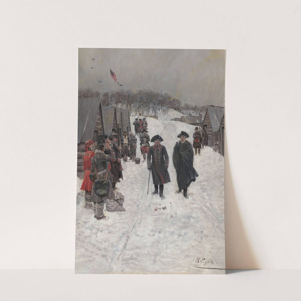 Washington and Von Steuben at Valley Forge by Howard Pyle