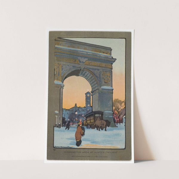 Washington Arch at Winter Twilight by Rachael Robinson Elmer
