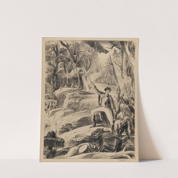 Washington at Braddock's Defeat by Earl Horter