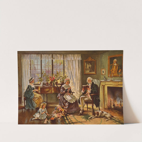 Washington at home by Edward Percy Moran