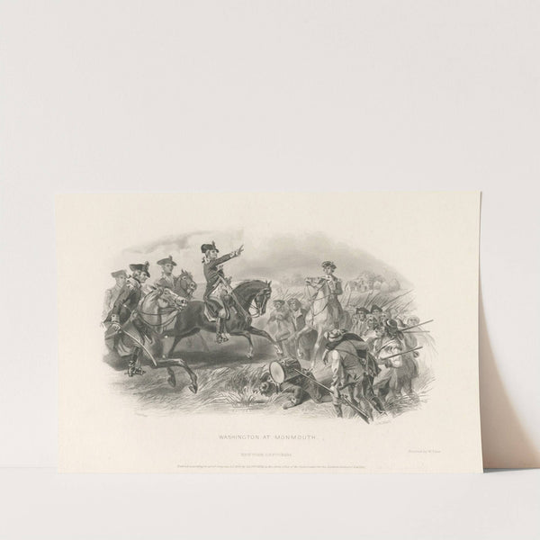 Washington at Monmouth. (1858) by Felix Octavius Carr Darley