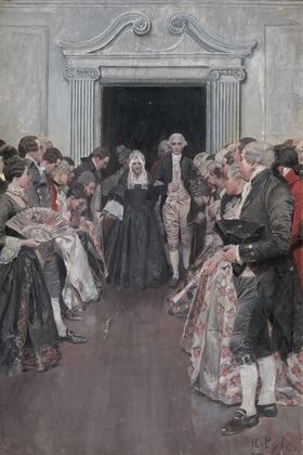Washington Bringing His Mother Into The Ballroom, Fredericksburg