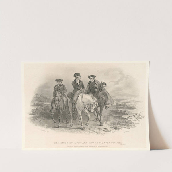 Washington, Henry and Pendleton going to the First Congress. by Felix Octavius Carr Darley