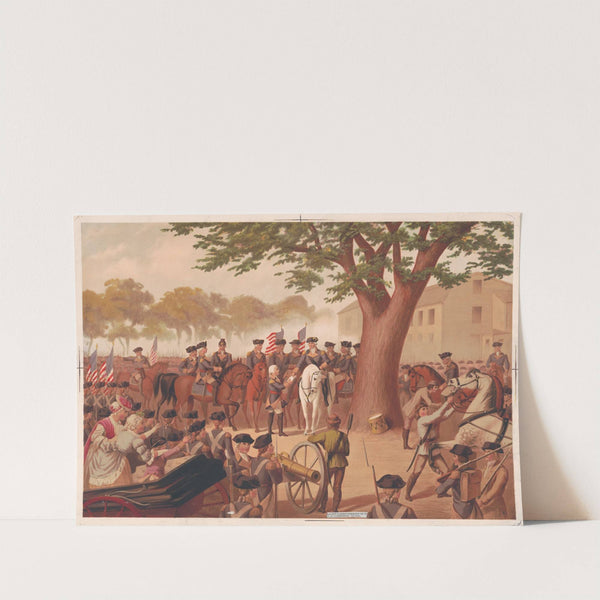 Washington taking command of the army at Cambridge (1875) by F. Gleason