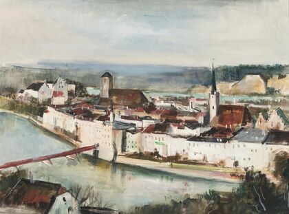 Wasserburg am Inn – Blick von der Innleite aus