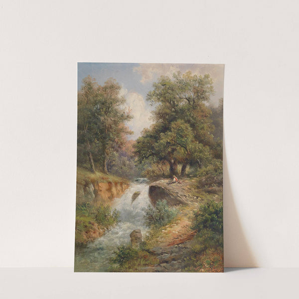 Wasserfall in Tirol in Windisch-Matrei by Gustav Barbarini