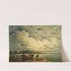 Wasserlandschaft mit Kühen by Carl Schweninger