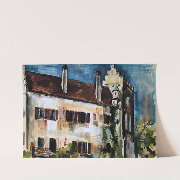 Wasserschloss in Reichertshausen (Pfaffenhofen an der Ilm) by Otto Geigenberger